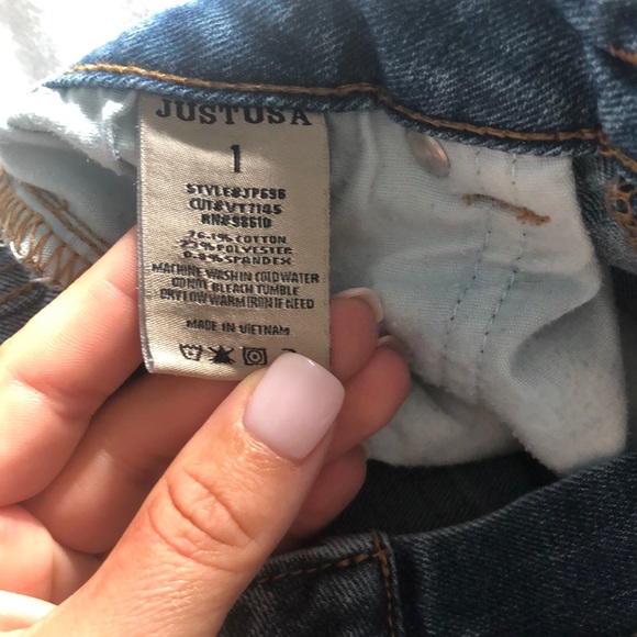 JUSTUSA size 1 distressed jeans - Picture 7 of 7